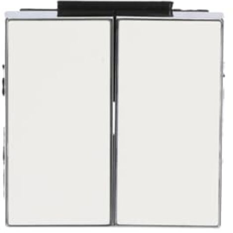 Tecla doble interruptor-conmutador BLANCO SOFT NIESSEN SKY 8511 BL
