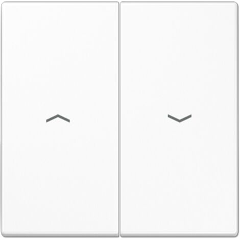 Tecla doble para interruptor o pulsador de persiana BLANCO JUNG LS 995 P WW