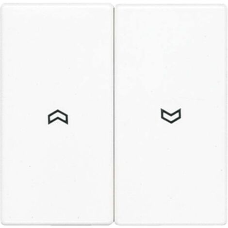 Tecla doble para interruptor o pulsador de persiana MARFIL JUNG LS 995 P
