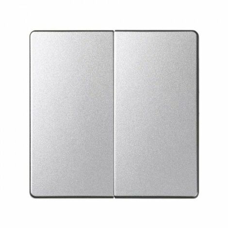 Tecla doble para mecanismos de mando aluminio frío SIMON 82 DETAIL 82026-93