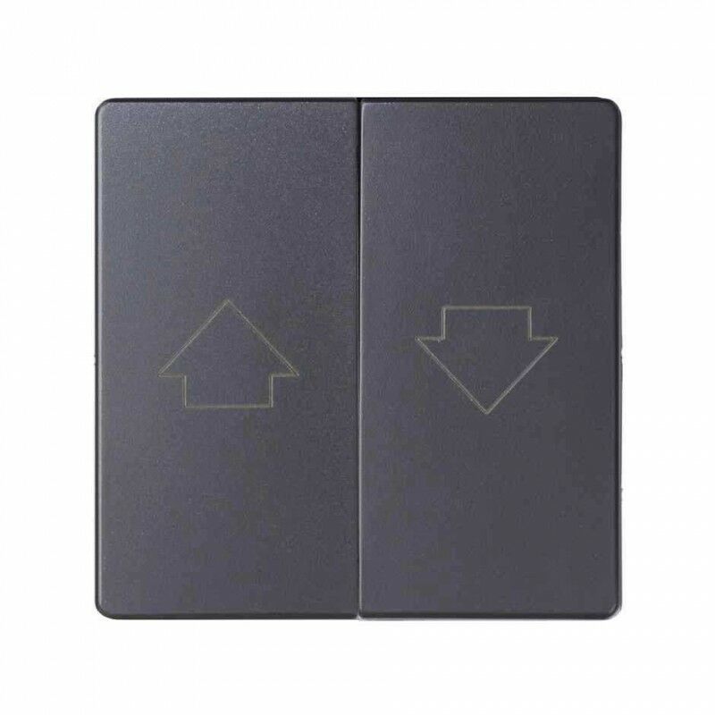 

Tecla doble para mecanismos de persiana con enclavamiento 82 Concept 8200028-096 Titanio - Simon