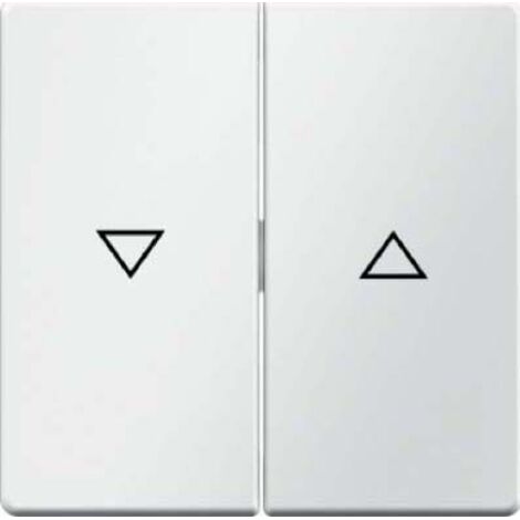 Tecla doble persianas Hager by Berker 16256089 Blanco Mate