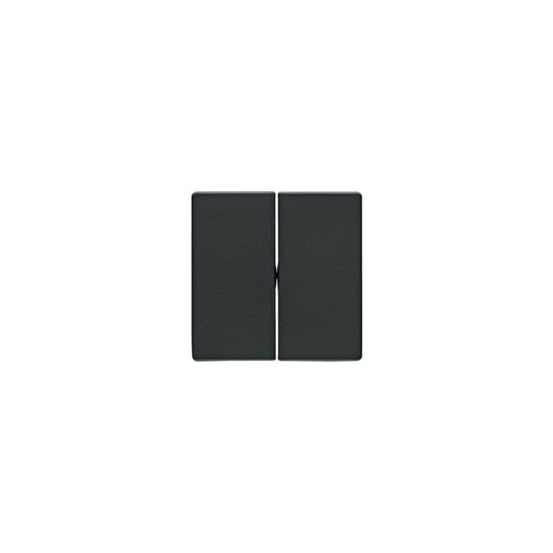 

Tecla doble Hager by Berker 16236086 Antracita