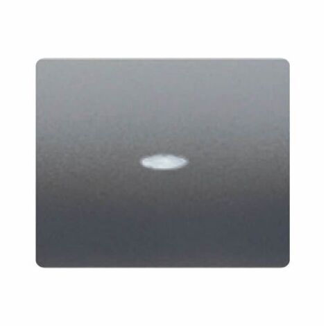 Tecla interruptor, conmutador o cruz con luminoso ACERO NEPTUNO BJC IRIS 18705-ANL