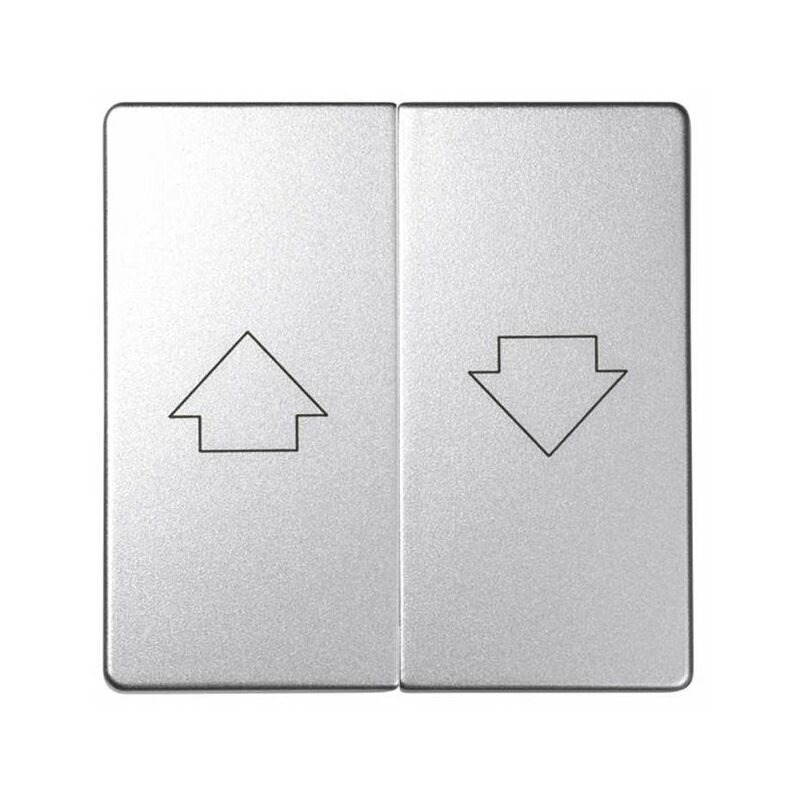 

Tecla doble para mecanismos de persiana con enclavamiento 82 Concept 82028-93 Aluminio Frio - Simon