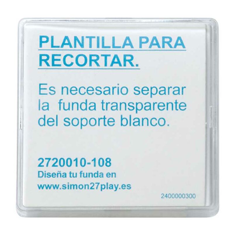 

Tecla para mecanismos ancha 27 Play Transparente - Simon