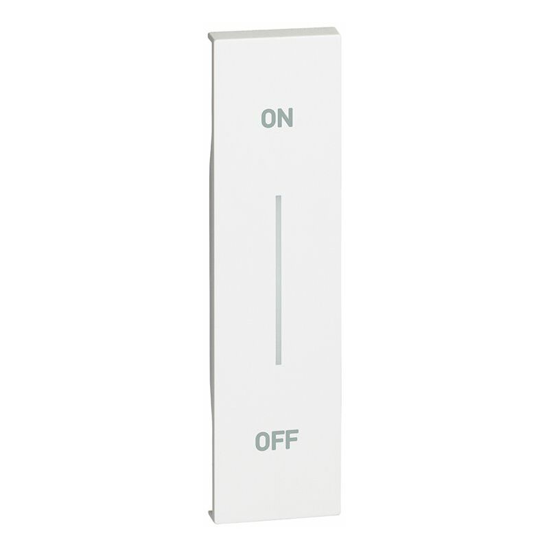 

Tecla ON/OFF para comando de iluminacion Bticino KW01MHAG Living Now 1 modulo Blanco