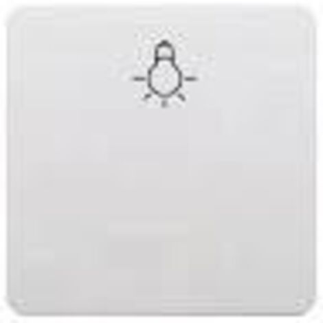 Tecla pulsador bombilla ancha BLANCO BJC 17717
