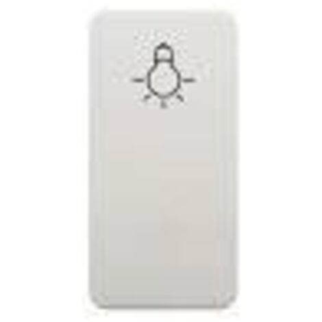 Tecla pulsador bombilla estrecha BLANCO BJC 16717