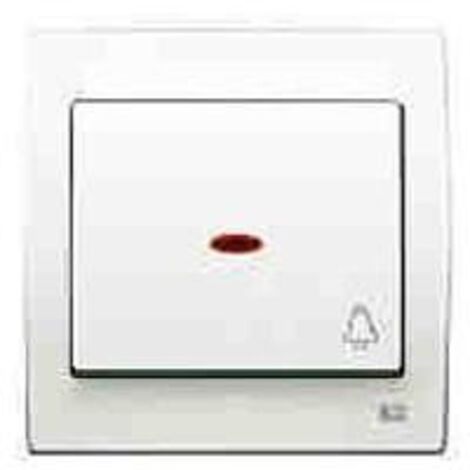Tecla pulsador bombilla luminoso BLANCO BJC IRIS 18717-L
