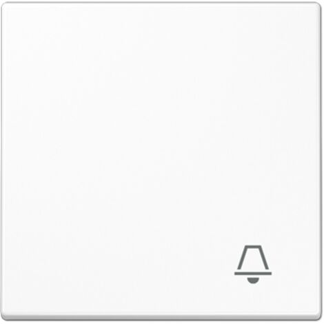 Tecla pulsador con símbolo de luz BLANCO JUNG LS 990 K WW