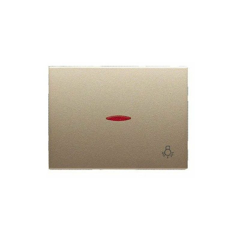 

Tecla pulsador luz luminoso COBRE SATEN Olas 8404.4 CS - Niessen