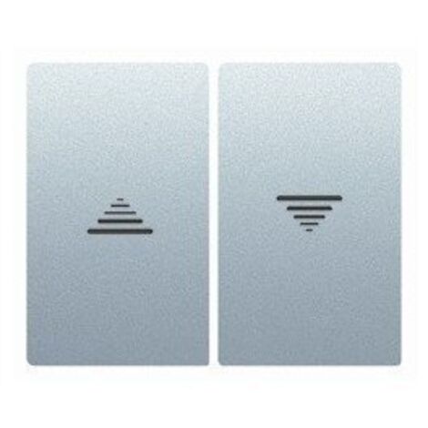 Tecla pulsador o interruptor de persianas ALUMINIO MERCURIO BJC IRIS 18765-MA