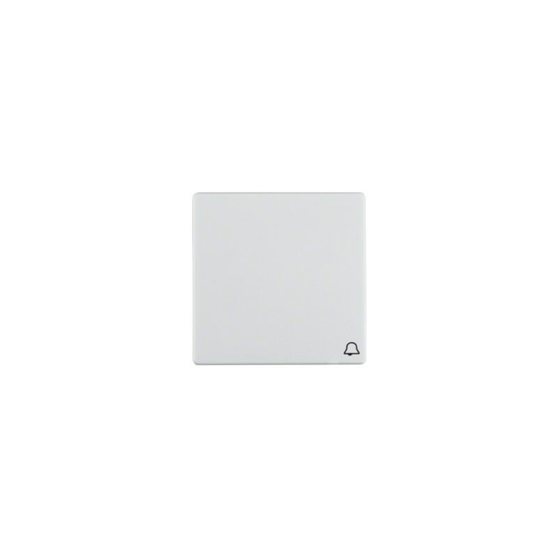 

Tecla sencilla con simbolo campana by Berker 16206059 Blanco Mate - Hager