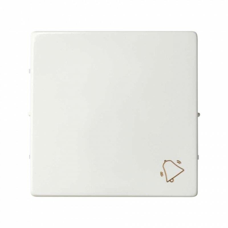 

Tecla sencilla con grabado campana 82 Concept 8200017-090 Blanco Mate - Simon
