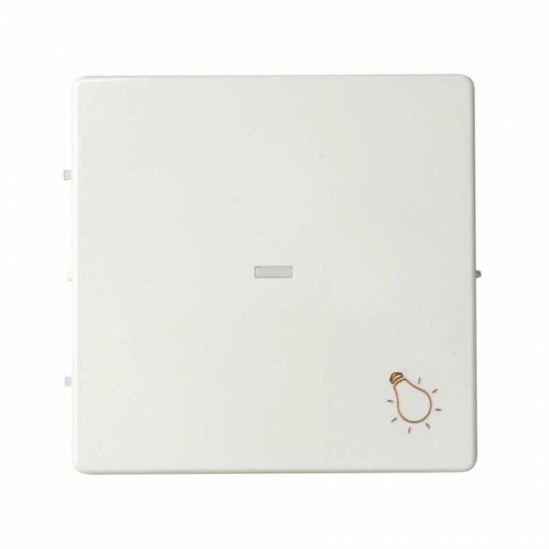 

Tecla sencilla con grabado luz y visor Simon 82 Concept 8200016-090 Blanco Mate