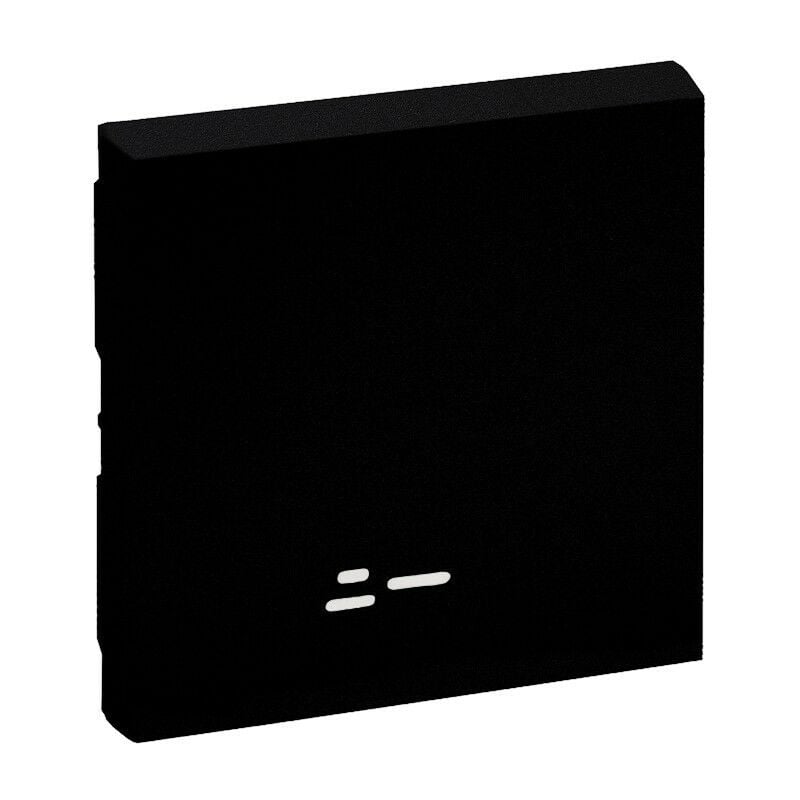 

Tecla sencilla con visor Legrand 864506 serie Niloe Step Negro Mate