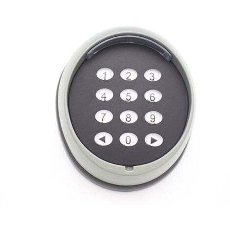 Teclado de apertura de puerta de metal, teclado de código variable de 433 MHz, teclado de control de acceso de puerta de garaje de alta calidad, negro