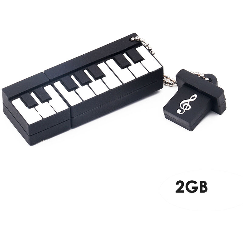 

Teclado de piano Unidad flash USB Disco flash USB 2.0 1GB 2GB 4GB 8GB 16GB 32GB Pen Drive Memoria Flash Tarjeta U Disco, Blanco negro, 2GB