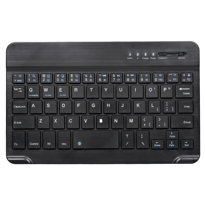 

Teclado inalambrico BT 3.0 de 7 pulgadas Mini teclado BT ultradelgado para tableta Soporte para telefono inteligente Sistemas iOS Windows Android