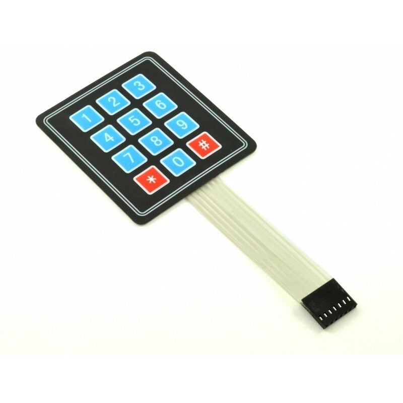 

Teclado Matriacial 4x3 Flexible [Arduino Compatible]