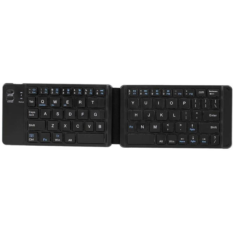 

Teclado plegable de bolsillo BT Teclado con interruptor de tijera Compatible con iOS / Android / Windows Computadoras portatiles Tabletas Telefonos