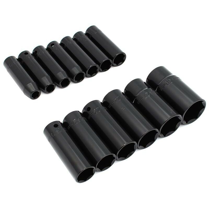 

Teclas de socket de impacto 13 PCS 1/2 'Largos 10-30mm