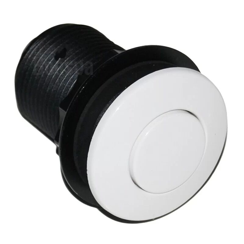 340-21-120 Pulsador Neumático Abs Redondeado Ø44Mm Blanco - Tecmark