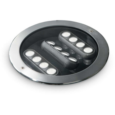 Tecnico Moderno Taurus Alluminio Cromo Led 20W 3000K Luce Calda