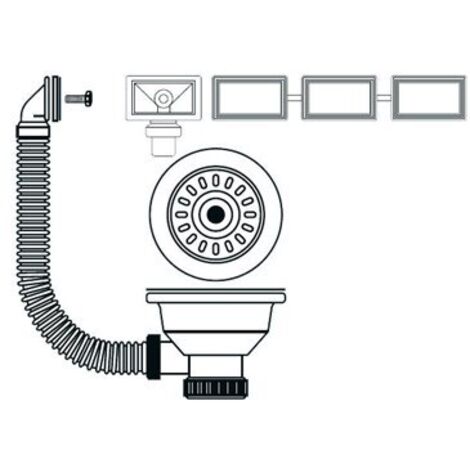 TECNO Válvula de cesta de acero inoxidable 115 soldadura 40 T72 50340