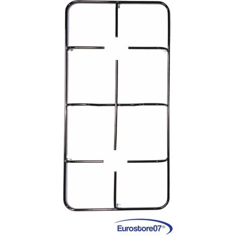 TECNOGAS GRIGLIA CUCINA A GAS 2 FUOCHI 457 x 227 mm. SMALTATA NERA P 5952