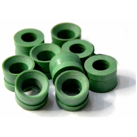 Tecnogas - Guarnizione Verde Per Tubi Flessibili 1/4 - Confezione Da 10 Pezzi
