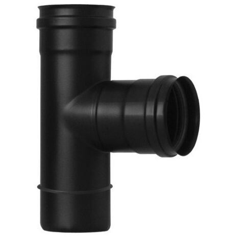 TECNOGAS Tee Nero Opaco Per Stufe A Pellet D.100
