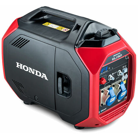 Tecnogen – Groupe électrogène inverter silencieux 3,2 kW – Moteur Honda GX130 4 temps EURO 5 – Autonomie 3h30 – Électricité propre pour équipements sensibles - EU32i