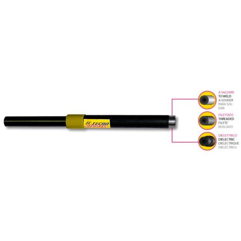 Tecnogiunto rettilineo zincato rivestito versione a saldare DN 2"1/2 - PE-D 75 mm 00000020355