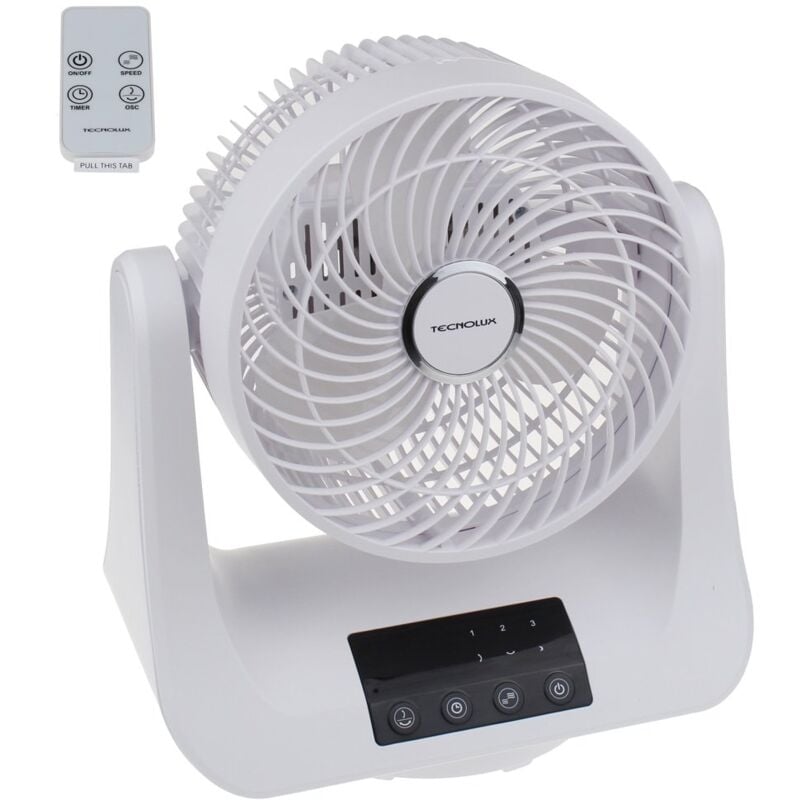 Tecnolux - ventilateur de table 25cm - blanc - vtl25e3d -