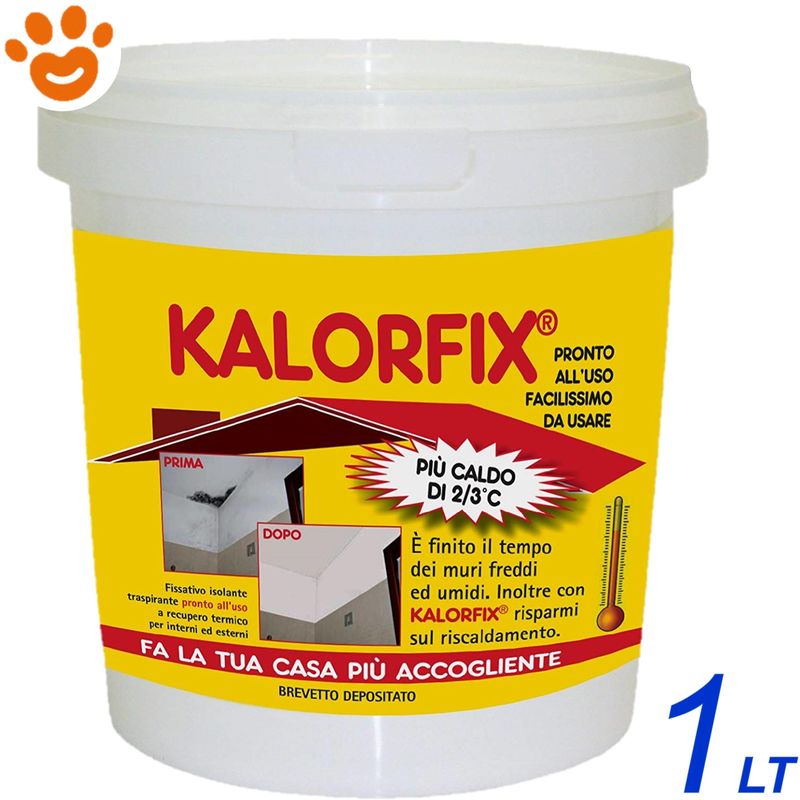 Image of Tecnostuk - kalorfix fissativo isolante Traspirante Termico - Confezione Da 1 lt