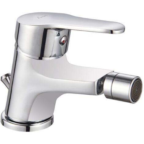 Tecom serie timeless miscelatore per bidet monocomando finitura cromata lucida