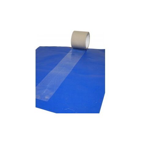 TECPLAST - Adesivo di riparazione teloni 200 mm x 20 m, adesivo di qualità professionale, per tutti i tipi di teloni, tra cui teloni serra e tele in PVC