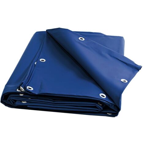 TECPLAST Bâche Bois 2x3 m XP640BO Bleue - Garantie 10 ans - Bâche de protection étanche pour Bois de chauffage - Made in France