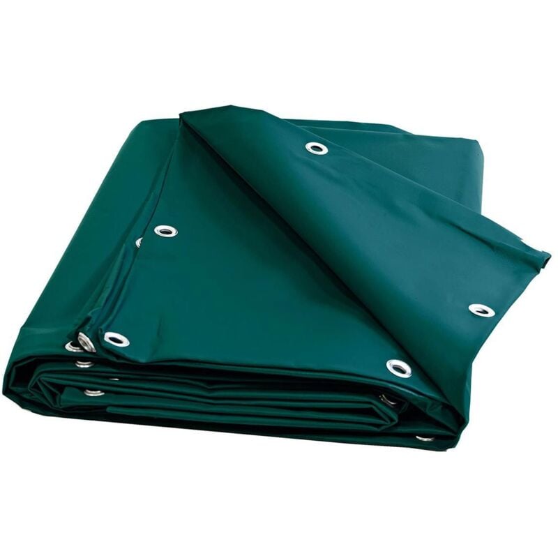 Bâche Brise Vue Verte 2x3 m XP640BV - Garantie 10 ans - Brise vent occultant - Pare vue jardin - Made in France - Tecplast