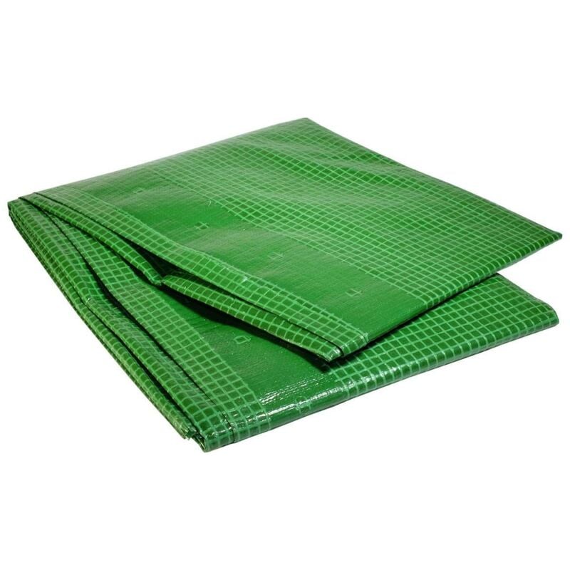 TECPLAST Bâche de Protection 3x4 m VR170MU - Bâche Armée Verte - Haute Qualité - Imperméable - Résistance Anti-UV
