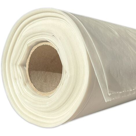 TECPLAST Bâche peinture en ROULEAU 3x25 m 40RPE Translucide - Economique - Film plastique de protection sol - Made in France