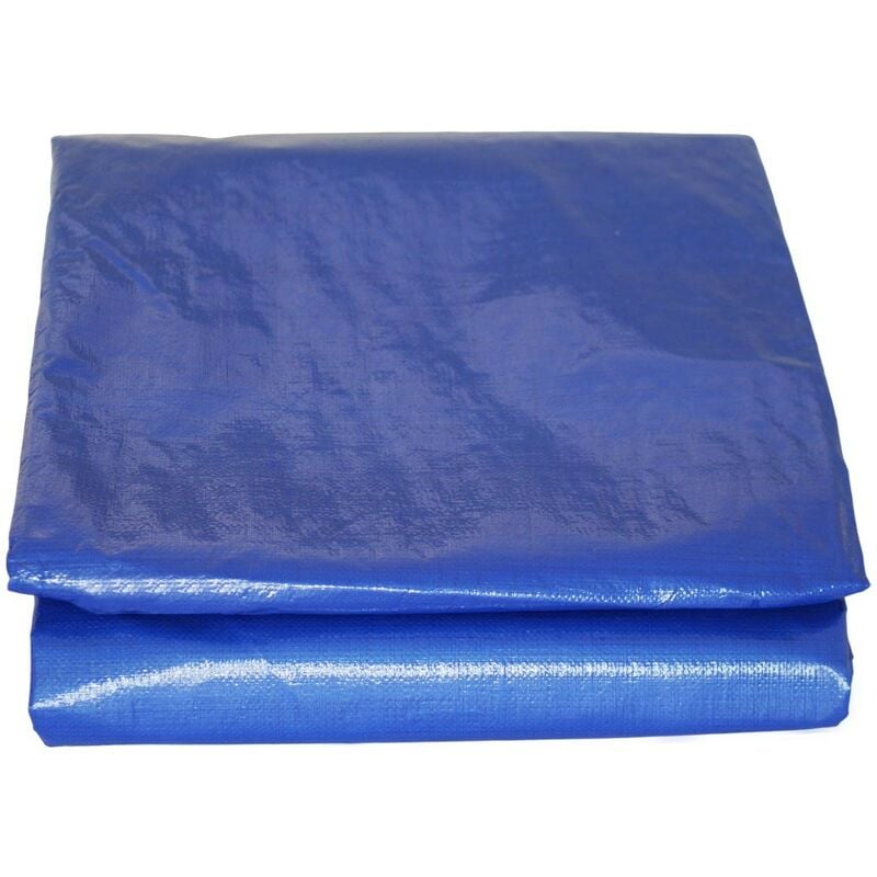 Tecplast - Bâche Piscine rectangulaire - 6x10 m - Couverture Piscine d'hivernage PO155RG avec Filet d'écoulement central