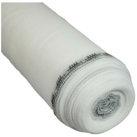Tecplast – Filet de protection d'échafaudage blanc 3,07x20 m – Maille extensible 50g/m² – Filtration vent 35% – Résistance déchirure 215N/5cm