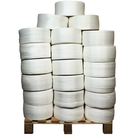 TECPLAST Lot de 52 Feuillards de cerclage tressés LFT5 13 mm x 1100 m dont 12 OFFERTS - Feuillard Haute Résistance 350kg