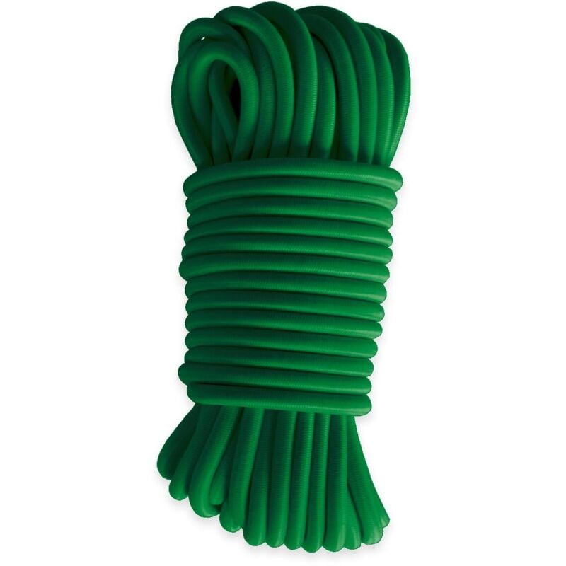 Sandow élastique Vert 20 mètres 9SW - Qualité pro - Tendeur pour bâche de diamètre 9 mm - Tecplast