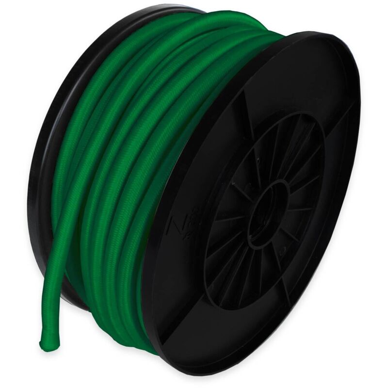 Sandow élastique Vert 25 mètres 9SW - Qualité pro - Tendeur pour bâche de diamètre 9 mm - Tecplast