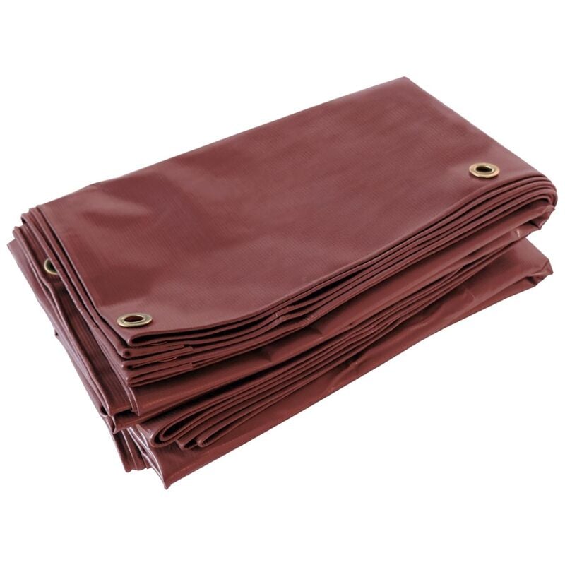 Toile Pergola Rouge Bordeaux 3x4 m LP506PR - Garantie 5 ans - Bâche Pergola ou Tonnelle étanche en pvc pour terrasse - Tecplast