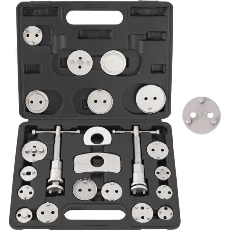 TECPO Bremskolbenrücksteller Set, 22-teilig Universal Bremskolben Bremssattel Rückstellwerkzeug Auto KFZ Werkzeug Rücksteller Satz passend für VAG VW BMW Mercedes PSA Peugeot Ford Opel